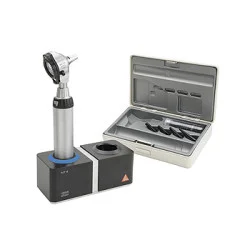 Otoskop HEINE BETA 200 F.O. LED, mit Ladegriff, Tips, Ladegerät