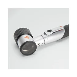 Dermatoskop HEINE mini 3000 LED, 2,5V, schwarz, mit Batteriegriff, Kontaktscheibe mit Skala