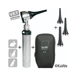 Otoskop EUROLIGHT VET C 30, inkl. 3 Dauer-Ohrtrichtern, d=4, 5, 7mm