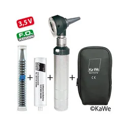 Otoskop COMBILIGHT F.O. 30, 3,5 V standard, mit Ladegriff und Ohrtrichtern