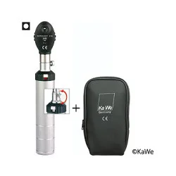 Ophthalmoskop EUROLIGHT E10, 2,5V mit Schraubgewinde, inkl. Reißverschlusstasche