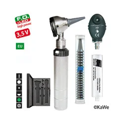 Diagnostik-Set, Otoskop EUROLIGHT F.O.30 LED und Ophthalmoskop E36 (EU) 3,5V mit Zubehör