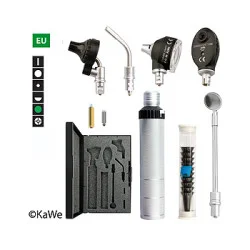 Diagnostik-Set, Otoskop COMBILIGHT F.O.30 und EUROLIGHT E36 (EU) mit Batteriegriff und Zubehör