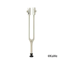 Stimmgabel nach Rydel Seiffer, c128/C64, mit Fuß und abnehmbarem Schieber