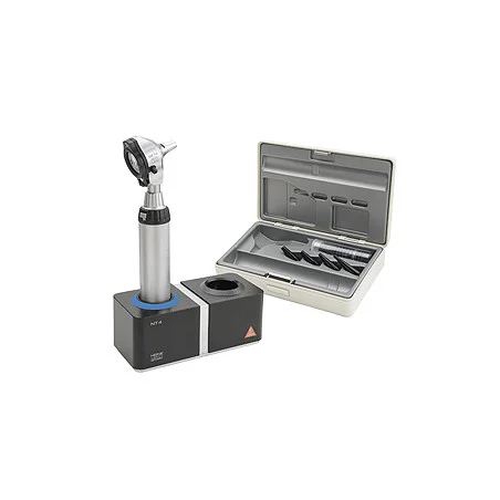 Otoskop HEINE BETA 200 F.O. LED, mit Ladegriff, Tips, Ladegerät