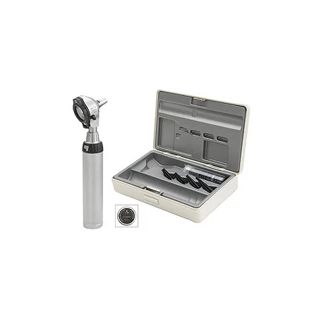 Otoskop HEINE BETA 200 F.O. LED, mit USB Ladegriff, Kabel, Netzteil, Tips