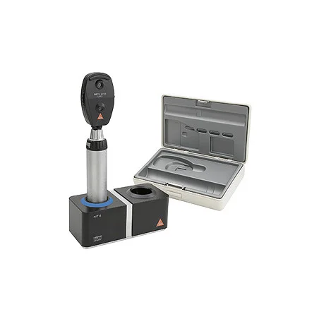 Ophthalmoskop HEINE BETA 200 LED mit BETA4 NT Ladegriff inkl NT4 Ladegerät, Etui