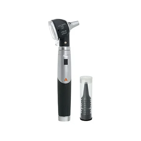 Otoskop HEINE mini 3000 LED F.O., 2,5V, mit Ladegriff, Einweg-Tips