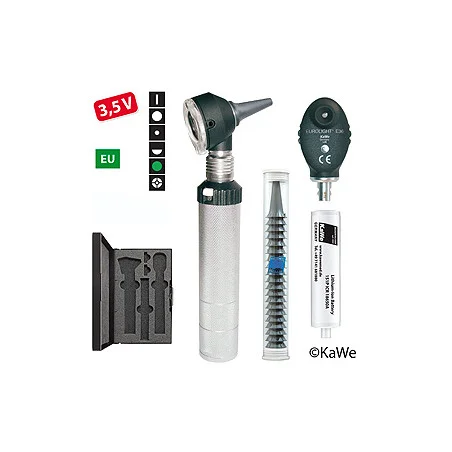 Diagnostik-Set, Otoskop COMBILIGHT F.O.30 und Ophthalmoskop E36 3,5V mit Zubehör