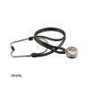 Planet-Stethoskop nach Fassbender, schwarz, 2 Schlauch, für die Kardiologie